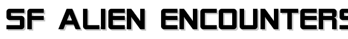SF Alien Encounters Solid font